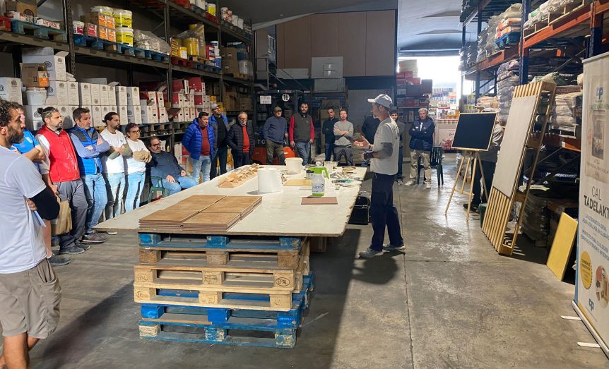 Taller de tadelakt celebrado en Mallorca